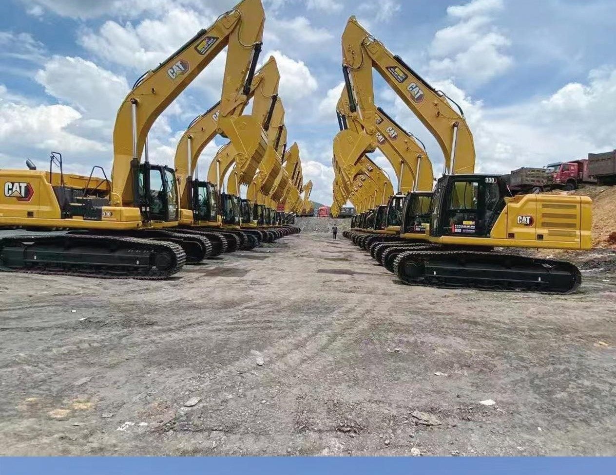 Caterpillar excavator lineup